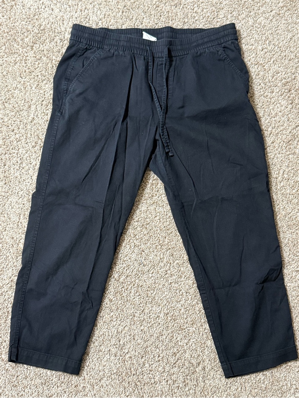 GAP Black Drawstring Chinos